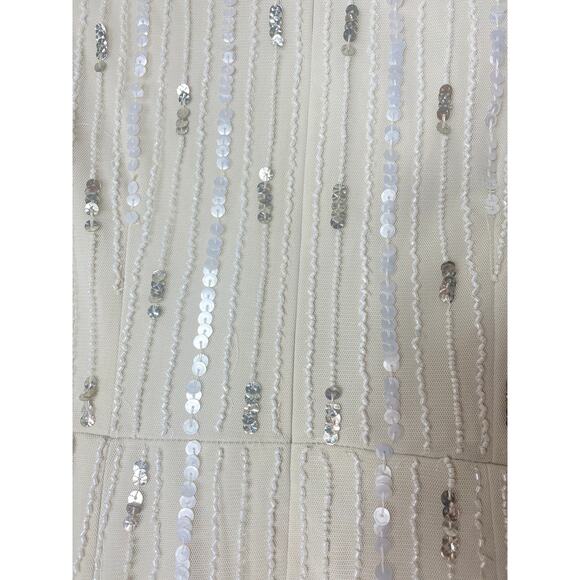 NWT ADRIANNA PAPELL DRESS 6 WHITE BRIDAL WEDDING BRIDE ENGAGEMENT - Picture 12 of 16